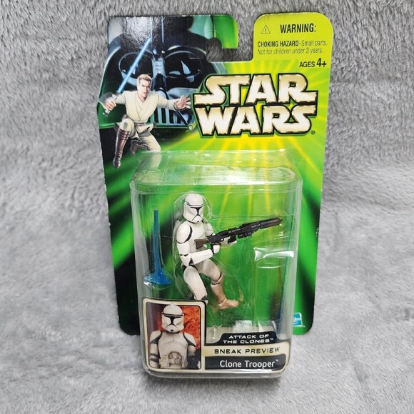 Star Wars 2001 Attack of The Clones Sneak Preview Clone Trooper - Picture 1 of 4